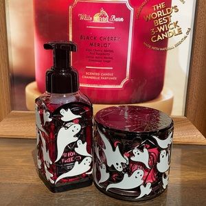 BBW 2021 Halloween bundle soap and 3 Wick holder.